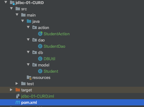 JDBC [1]-primary addition, deletion, modification and investigation